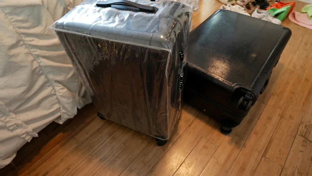 Household items placed at the destination